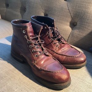ZARA Men’s Studio Brown Leather Boots (size 11)